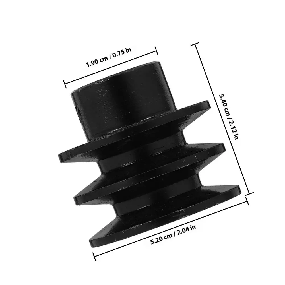 Double Groove V-Belt Pulley Gas Engine Water Pump Cast Iron Mechanical Pulley Replacement Heavy Duty Sheave for Efficient Power view 2