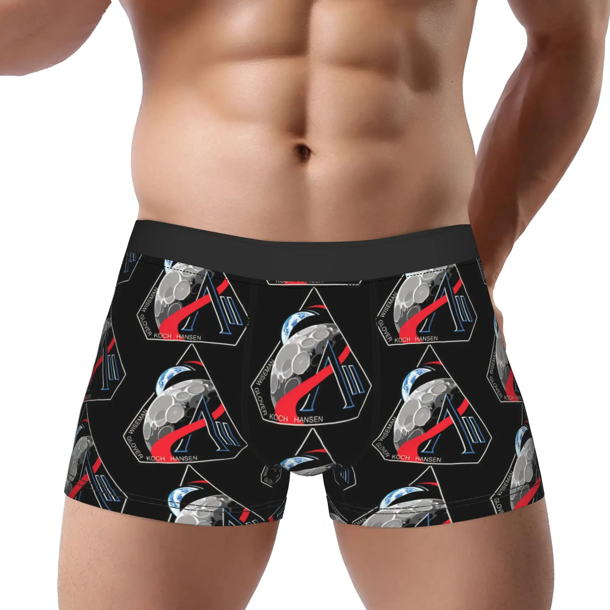 Patch  Artemis ii Underpants Breathbale Panties Men's Underwear Comfortable Shorts Boxer Briefs