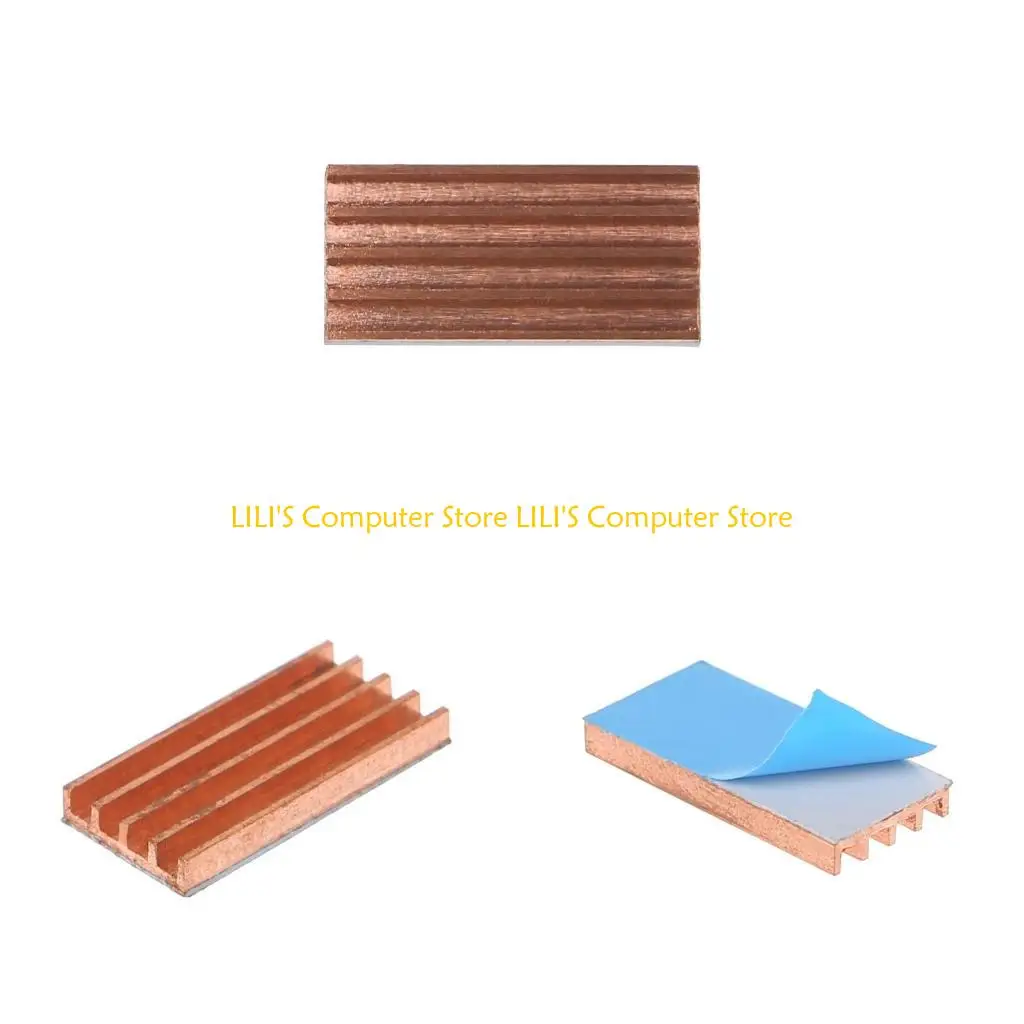 وسادة تبريد A52B من النحاس النقي للوحة الأم DDR VGA شرائح الذاكرة IC Chip Cooler #1