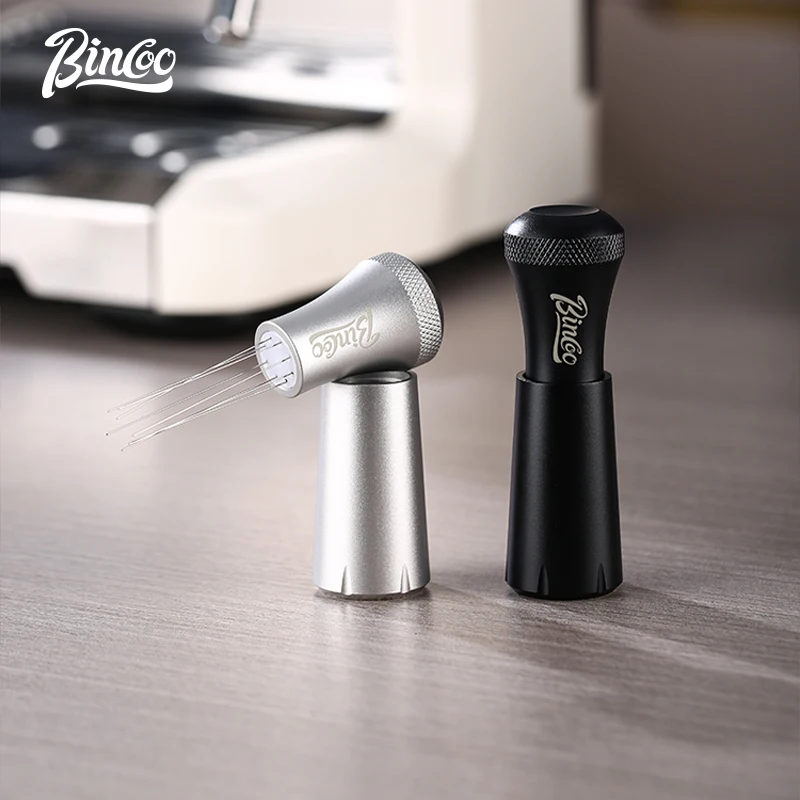 Bincoo Coffee Powder Dispenser Coffee Powder Agglomeration Tool Loose Powder Needle with Base