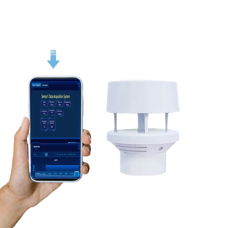 XS-WDC2E Digital Ultrasonic Anemometer 0.01m/s Resolution -40~80C Temperature Range RS485 Communication for