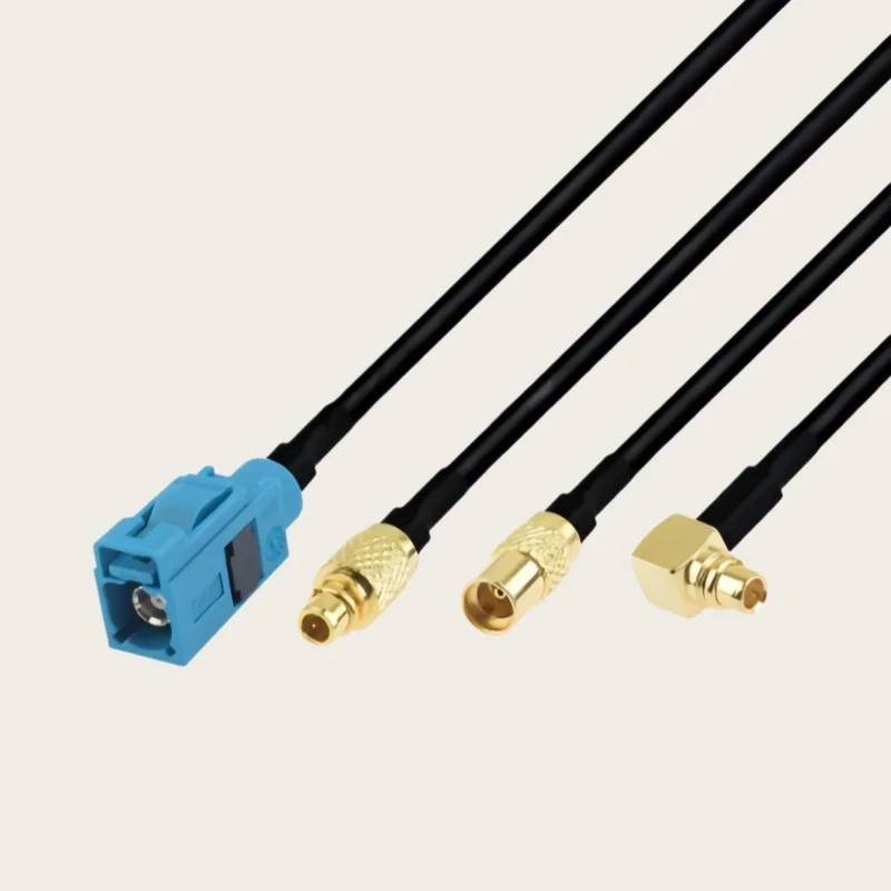 1pcs Universal Z-Type FAKRA-Z to MMCX Male-Female RF Connector RG174 Cable for Electronic Components Market