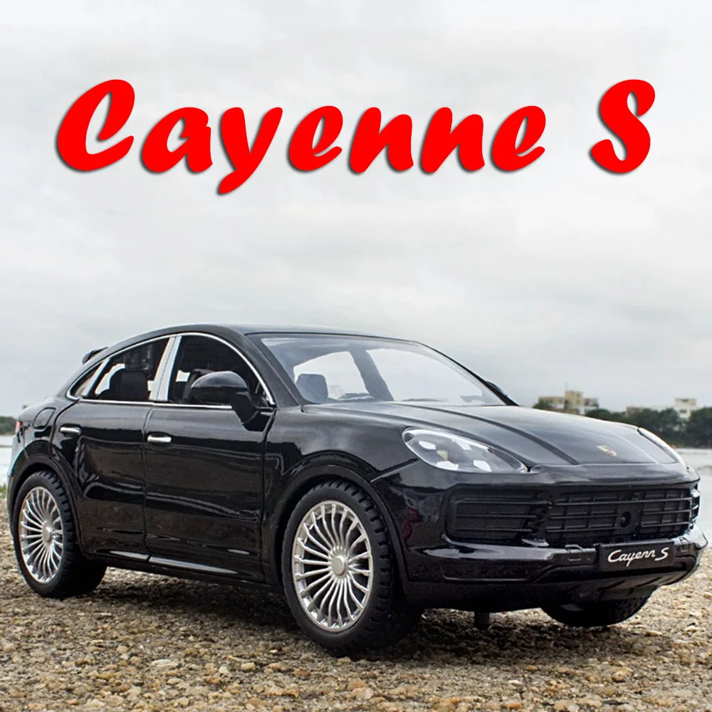 

1:24 Cayenne S Panamera Миниатюрный спортивный автомобиль из сплава, литая под давлением модель, 6 дверей, открытая со звуком, светом, откатными транспортными средствами, модные подарки
