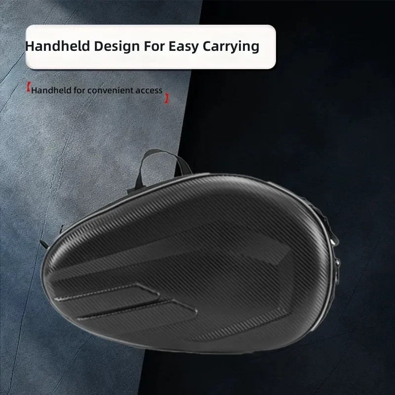for Motorcycle Saddle Bag Side Pouch Helmet Storage Bilateral Multi-functional Travel Luggage Universal Fit