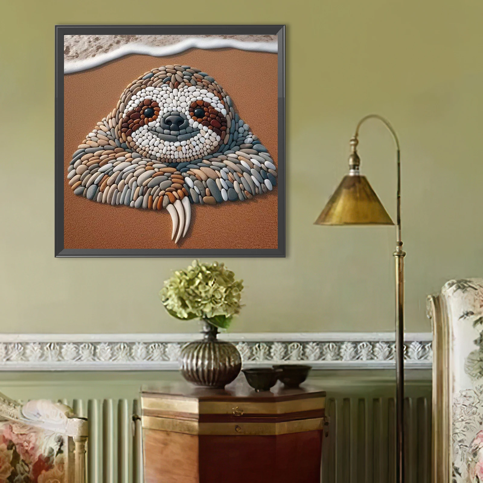 Stone Art Sloth Full DIY 5D Ro - Home Decor Diy Ideas ulasan dan harga