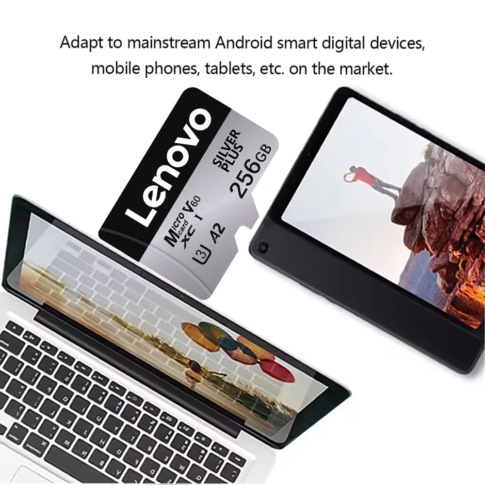 Lenovo Original TF Card 32GB/64GB/128GB/512GB Class10 A1 for Video Surveillance MP3 MP4 Mobile Phone Memory Card High-Speed U1