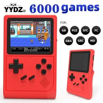 GB300 Handheld Game Console Player Portable Retro Video Game Console 3.0 inch Built-in 6000+ Games Support AV Output