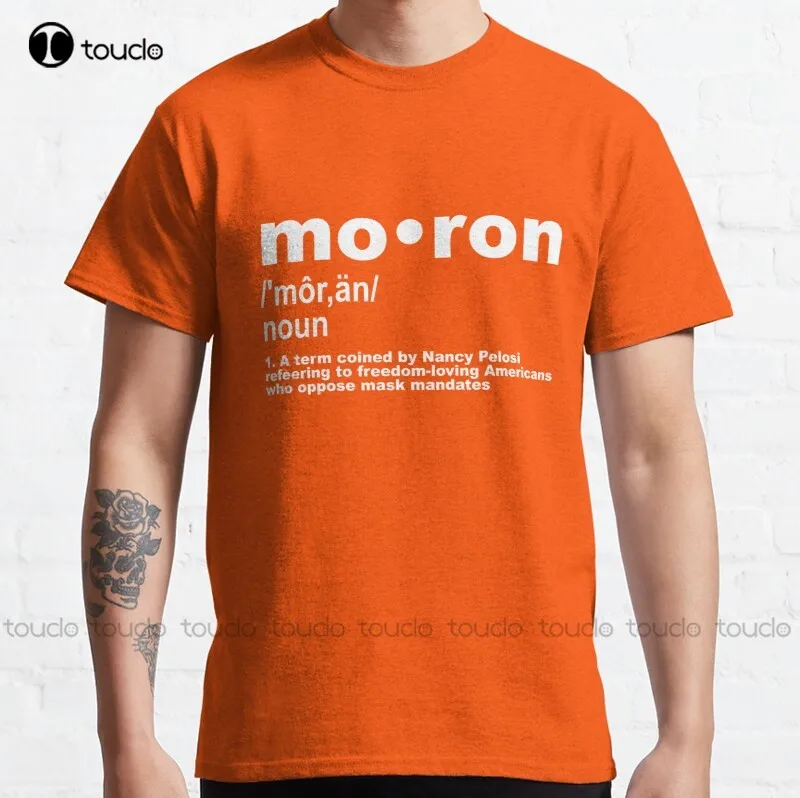 New Kevin Mccarthy Moron - Mask Mandates - Moron Classic T-Shirt Mens Swim Shirt Cotton Tee Shirt Xs-5Xl Unisex Fashion Funny