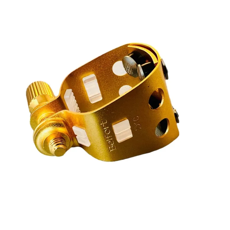 Saxophone gold-plated clip for bakelite flute head D10 type metal flute head