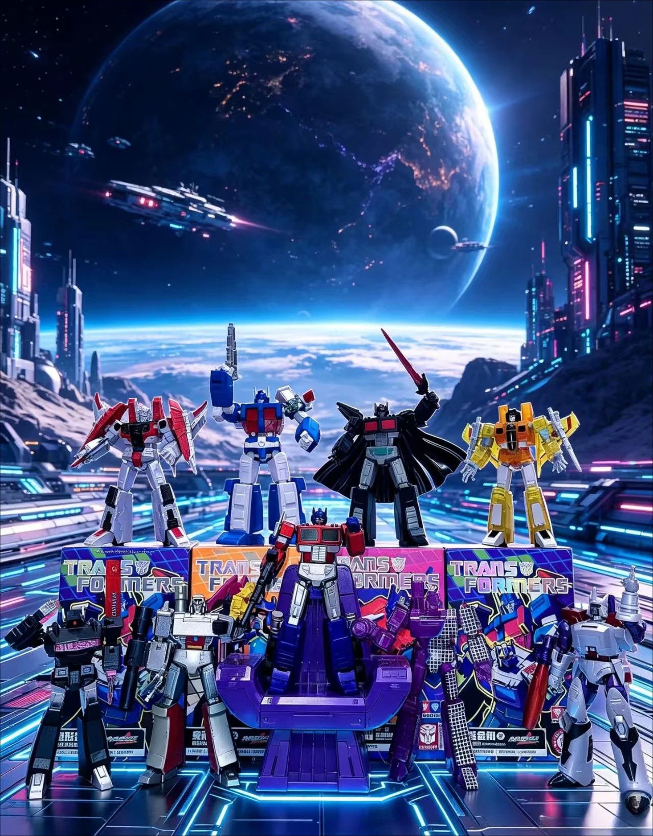 AULDEY Official Transformers Toys G1 Classic AAE AAP  Full Series Action Figure Blind Box Optimus Prime Collectible Mecha Models view 5