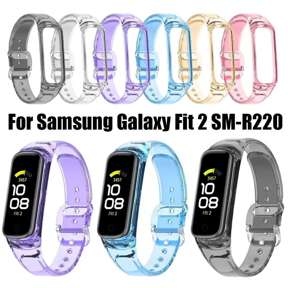 

Accessories Soft Watchband Discoloration In Light Strap Breathable WristBand Replacement For Samsung Galaxy Fit 2 SM-R220