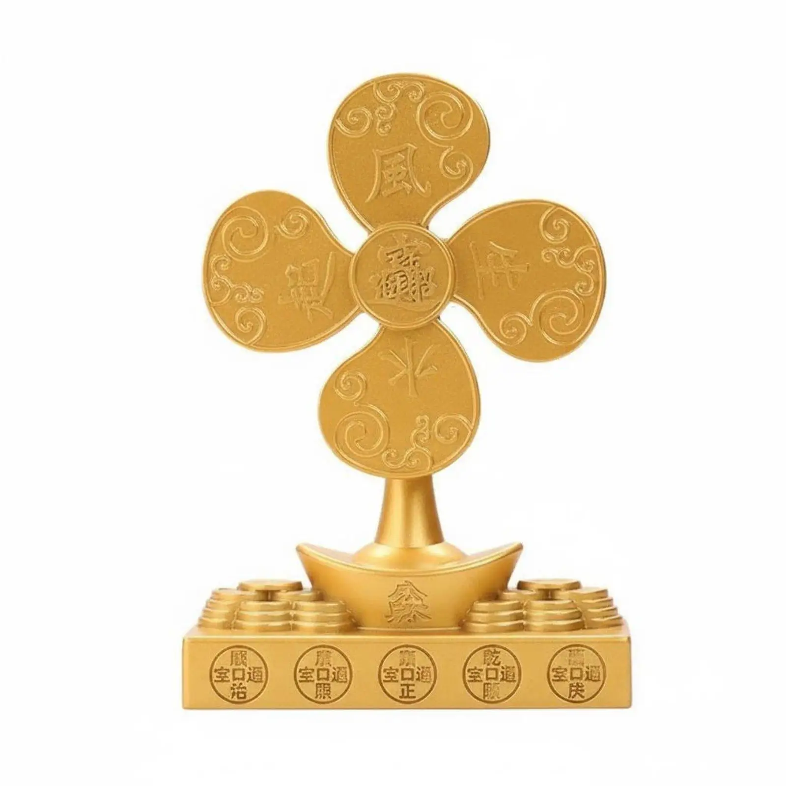 Feng Shui Windmill Ornament Rotatable Feng Shui Windmill Finely Crafted Wealth Bar Desk for Business Owners, Living Room, Store
