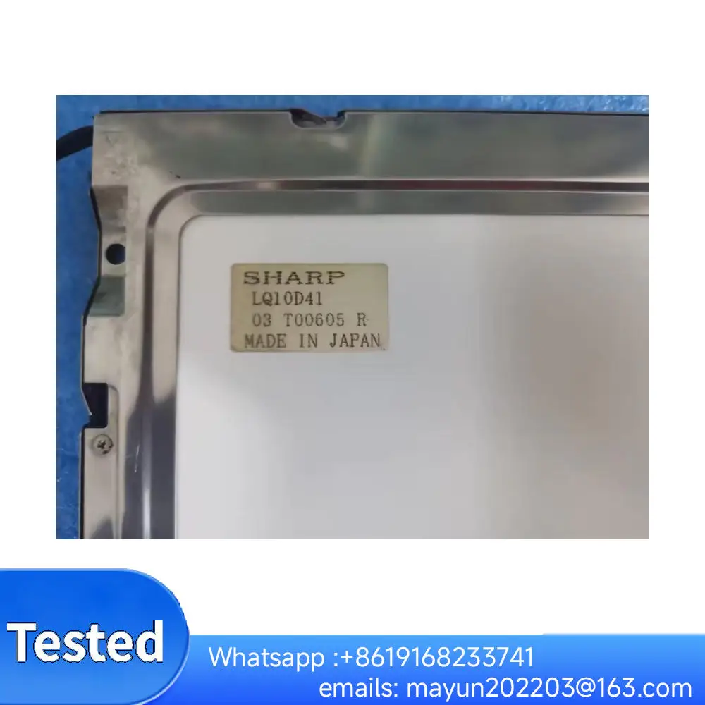 

Original 10.4" industrial LCD LQ10D41 (tested, in stock). Compatible: LQ10D42, LQ10D421, LQ104V1DC31/41.