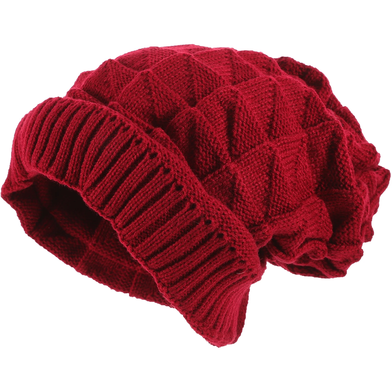 

Ladies Beret Hats Fashionable Knitted Stylish Warmer Cap Cold Protection Hat Winter Warm Comfortable