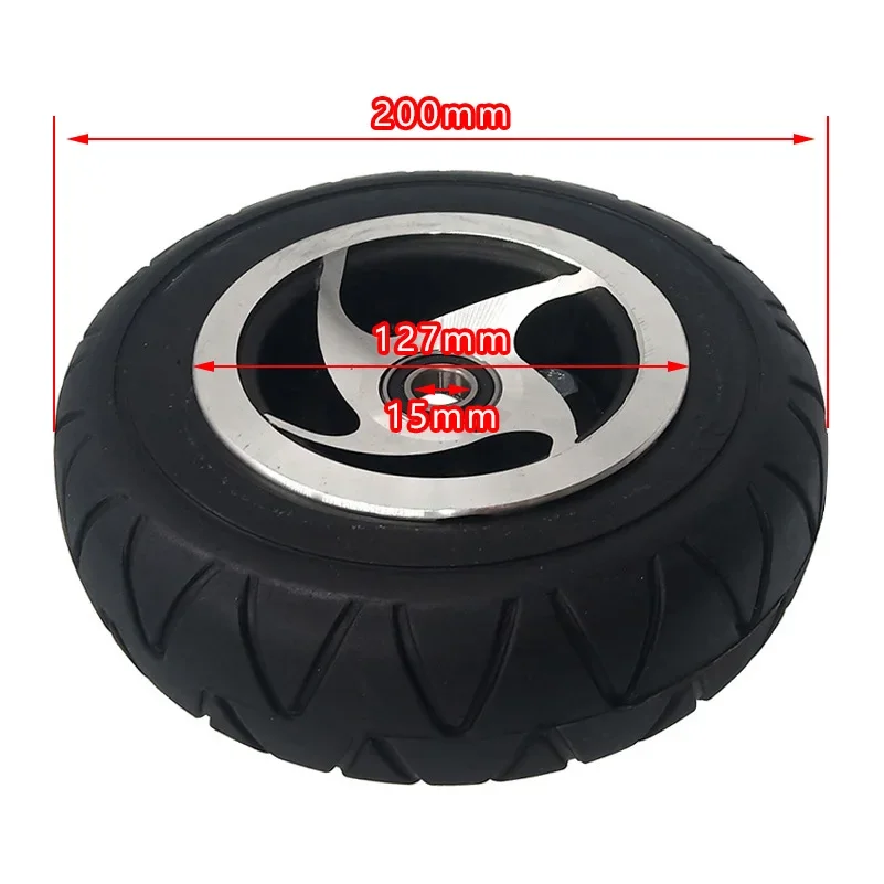 good quality 8 Inch Thickened Puncture Proof Solid Tire for Electric Scooter 4-wheel  Vehicle Parts 200x60  Wheel