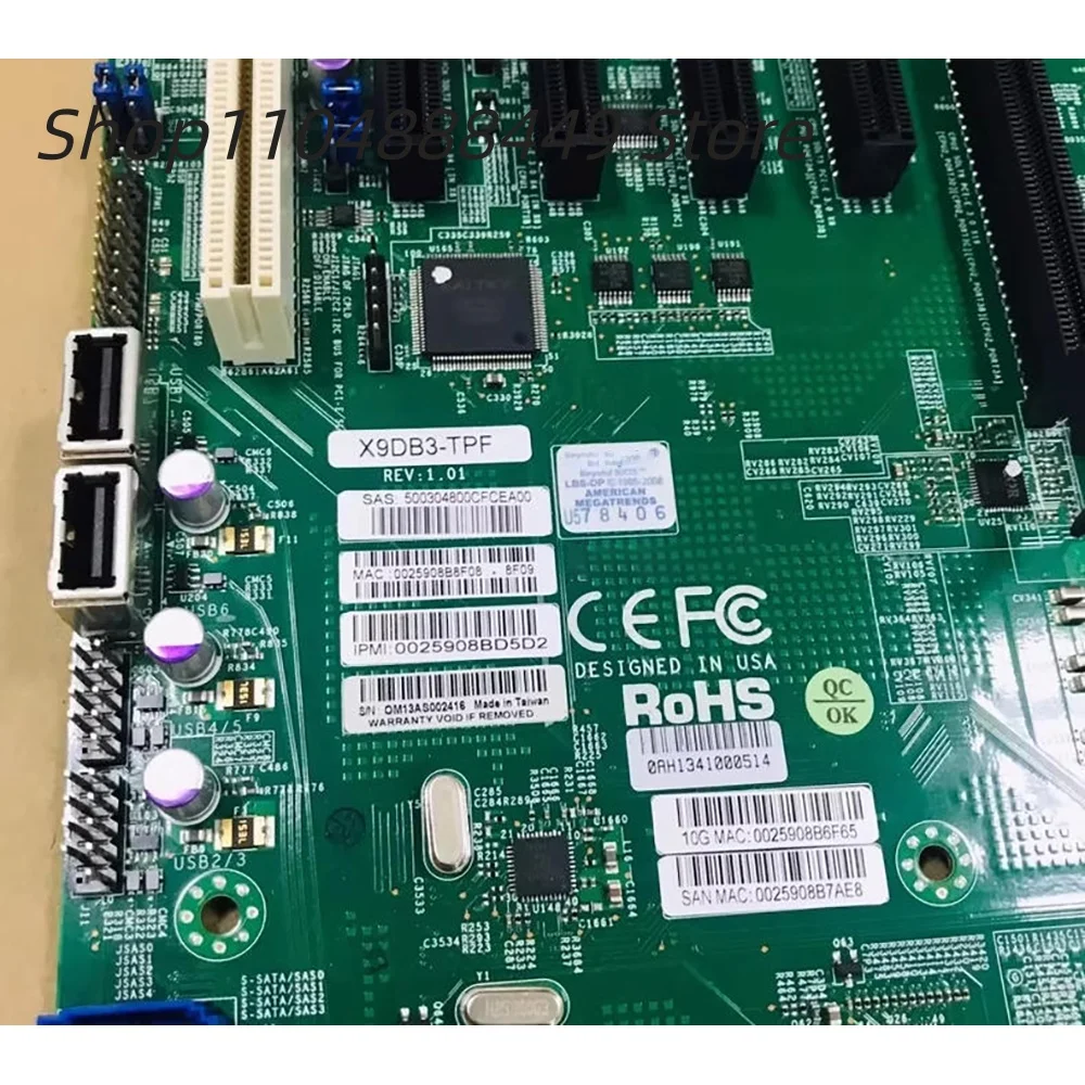 

X9DB3-TPF Двойная 1356-контактная материнская плата X79