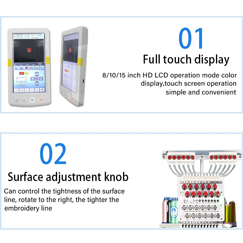Best High Speed 1 Head Commercial Computer Embroidery Machine for Clothes, Tshirt, Hat, Name, logo Embroidery