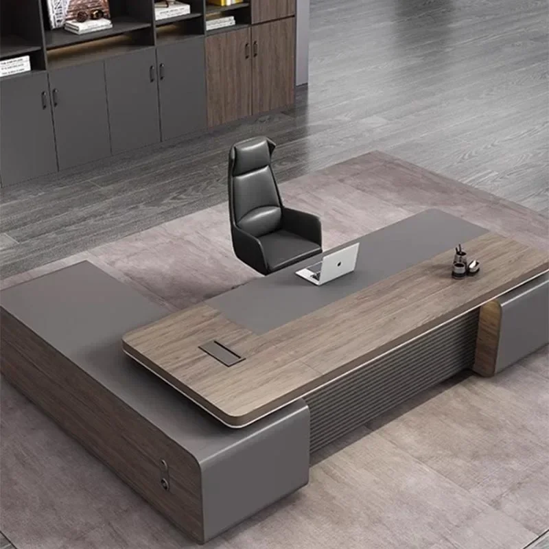 Modern Large Gaming Computer Table Cheap Writing Office Computer Desk Study Wooden Drawers Mesa Para Computador Furniture