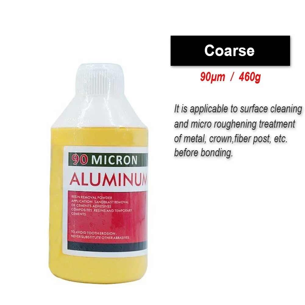 Dental Polishing Abrasive Powder 460g Air Flow Alumina Sandblaster 30/50/90μm Aluminum Oxide Tooth Cleaning Plaque Stain Removal