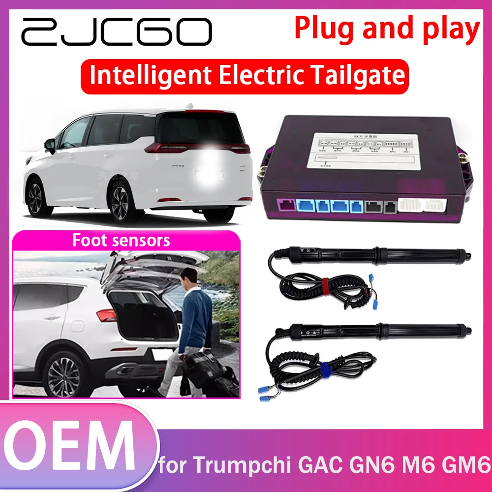 ZJCGO Electric Tailgate Lift Drive Trunk Opening Tail Gate Lift Soft Close Car Door for Trumpchi GAC GN6 M6 GM6 2018~2024