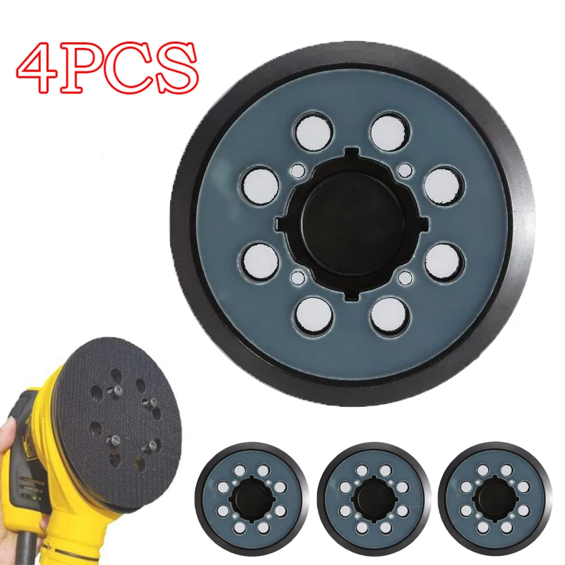 

4PCS 125mm 8Holes Hook and Loop Replacement Sander Pad Sanding Machine Polishing Grinding Tool for DWE64233 N329079