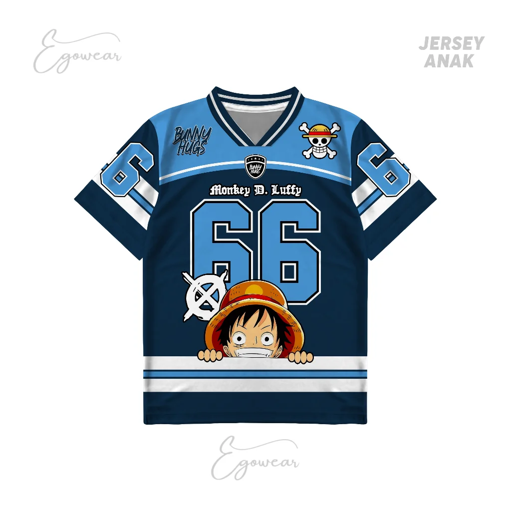 

Цельный унисекс Monkey D Luffy Jersey 2025, новый модный пуловер с короткими рукавами