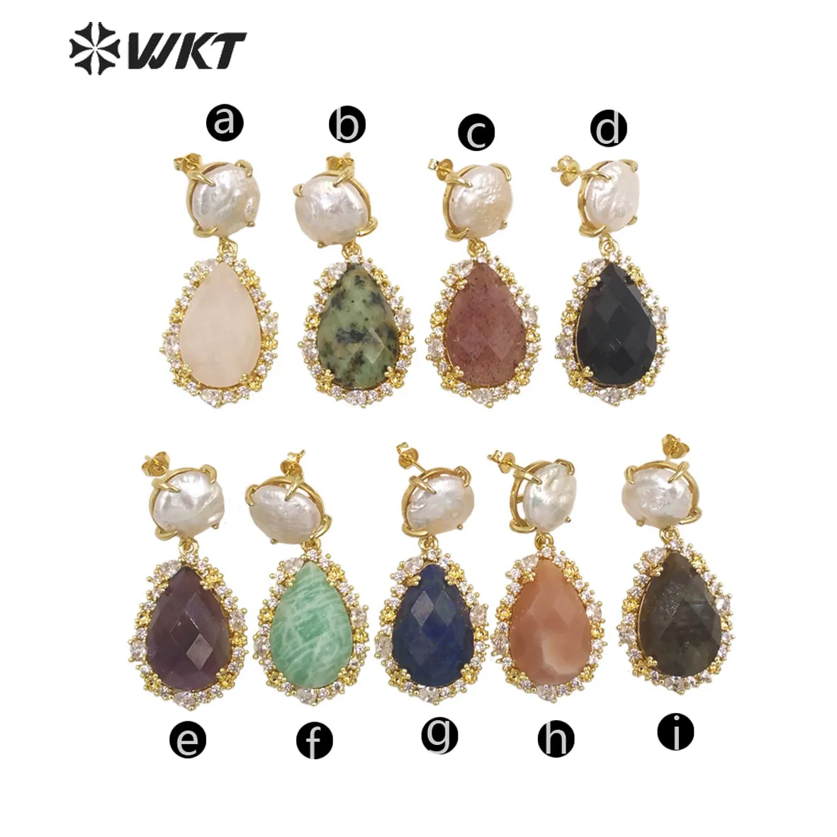 

WKT-E698 WKT 2022 hot style gold plating Earrings gift trend wedding gift lady accessories jewelry fashionable accessory