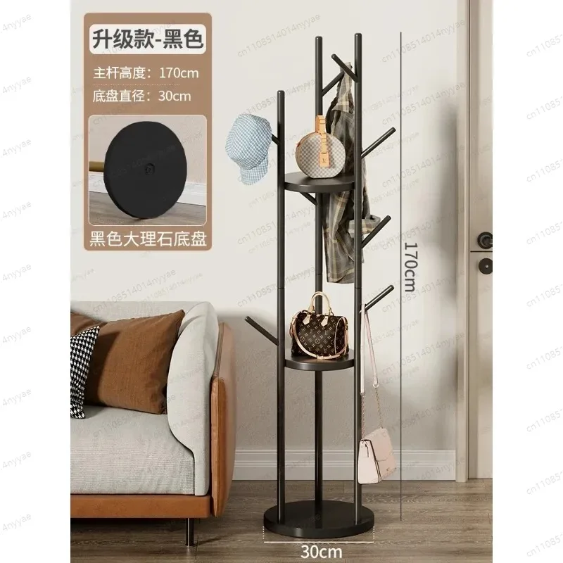 Modern Light Luxury Standing Coat Rack Floor Bedroom Home Living Room Simple Air Hanging Sleek Clothes Hooks Design