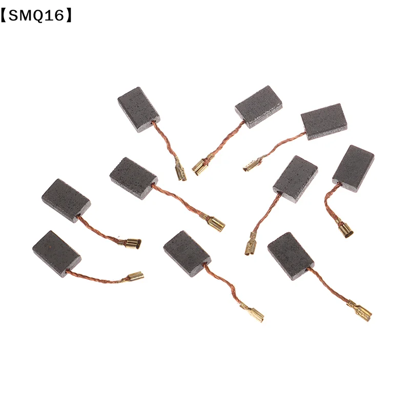 10Pcs 5*10*15mm 125 Motor Carbon Brush Angle Grinder Cutting Polishing Machine Accessories Electric Tool Carbon Brush【SMQ】