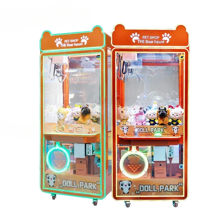 Cheap Coin Operated Arcade Game Machine Mquina De Garra Crane Game Plush Toy Claw Machine For Kids