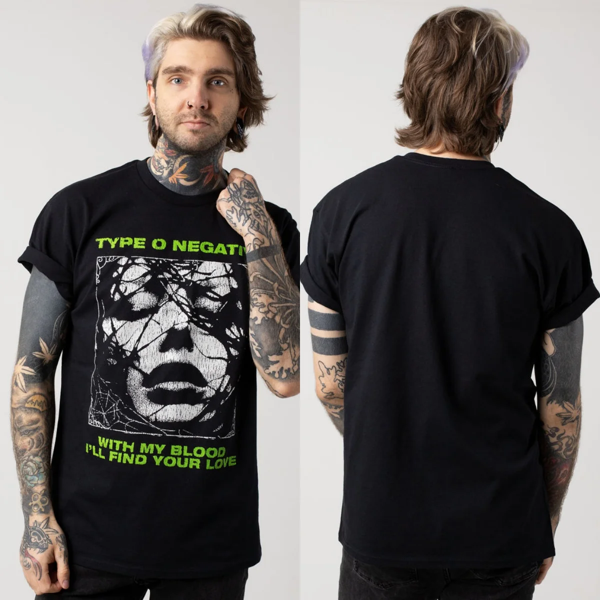 Rare Type O Negative Graphic Cotton T-shirt Unisex Summer Short Sleeve Fashion Brand Tee Luxury Casual Vintage Tees