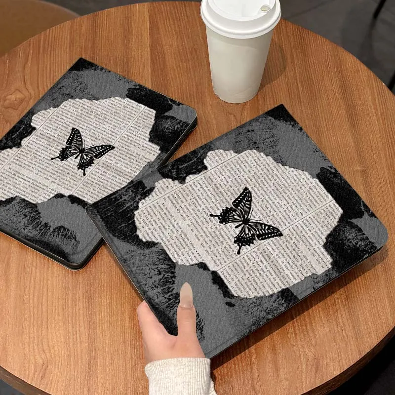 

Butterfly creative retro For Samsung Galaxy Tab S7 S8 S9 S10 11 12.4 13.1 FE Plus Lite Inch Cover Tablet Case