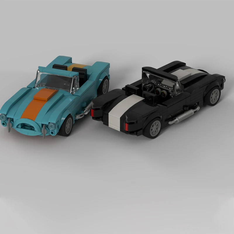 

274 шт. MOC Shelbyer Cobra классический спортивный автомобиль высокопроизводительная модель здания DIY модель строительные блоки игрушки на день рождения подарок