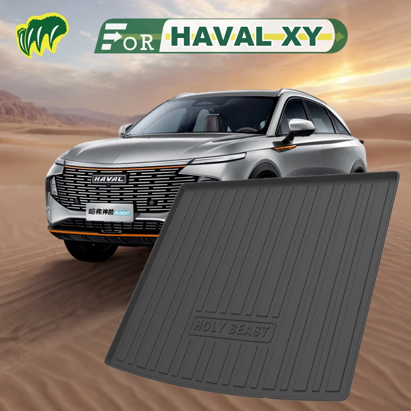 For HAVAL XY 2022 2023 Custom Fit Car Trunk Mat All Season Black Cargo Mat 3D Shaped Laser Measured Trunk Liners