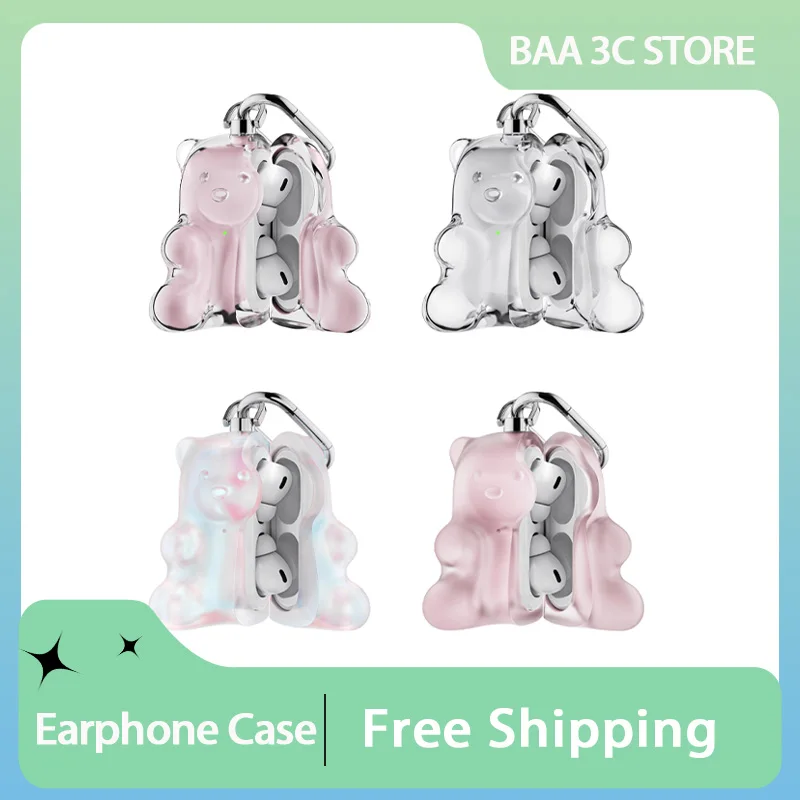 Gummy Bear Airpod Case Original Protective Cover Resin Anti-fall Jelly Bear Shell Earphone Case Airpods Pro Customized Case Gift