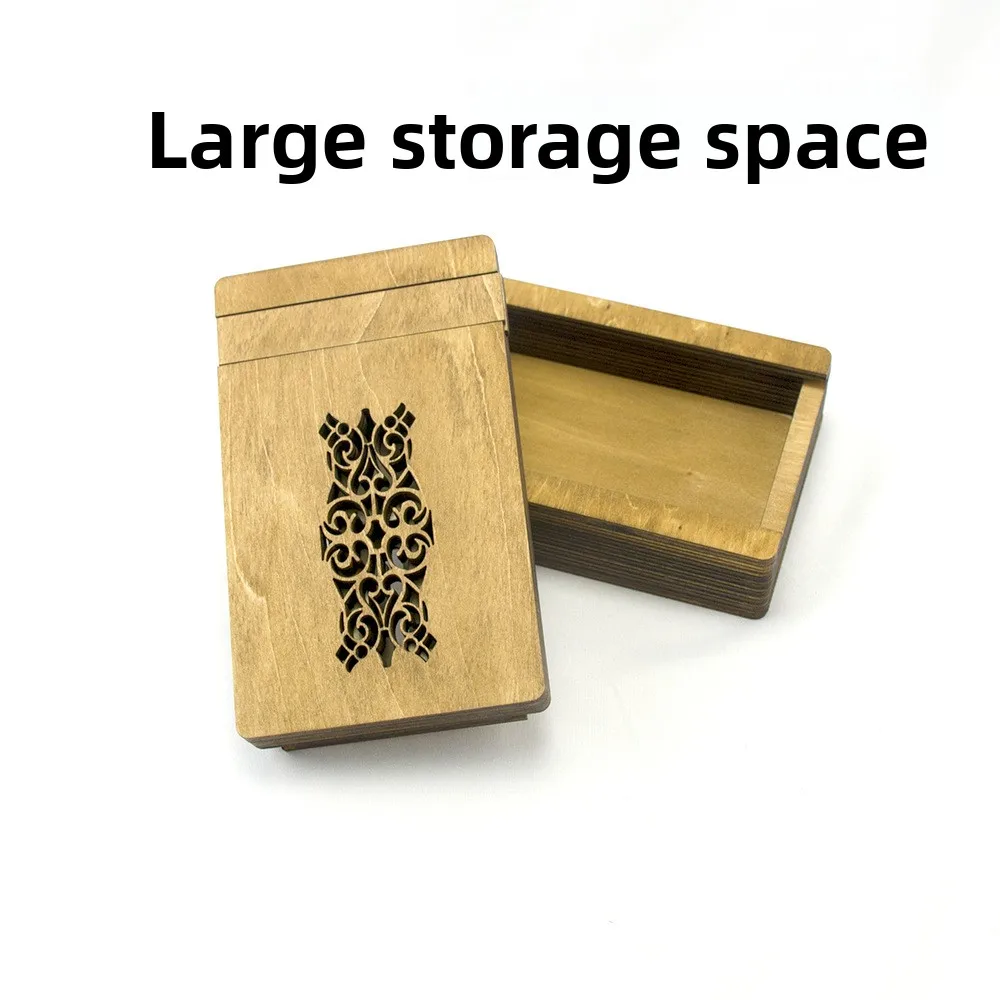 Wooden Sphinx Puzzle Box Handmade Brain Teaser & Chinese Kongming Lock Magic Treasure Chest Gift Magic Treasure Chest for Adults