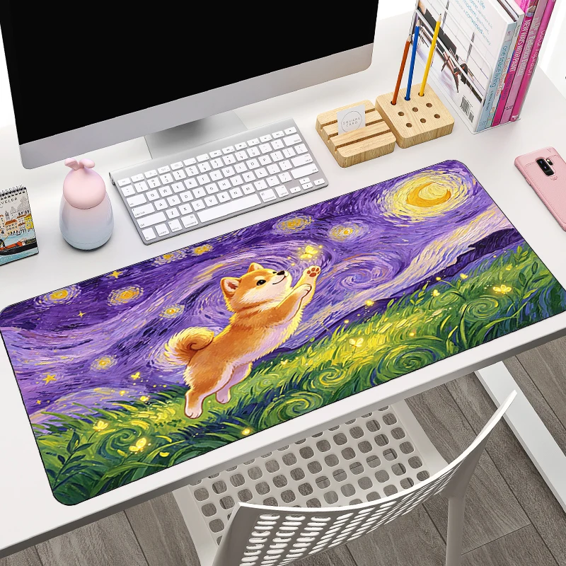 Mouse Pad Designed specifically Cartoon Desk Mat Computer keyboard pad HD Print Gaming Accessories Cute Corgi Extended Mousepad