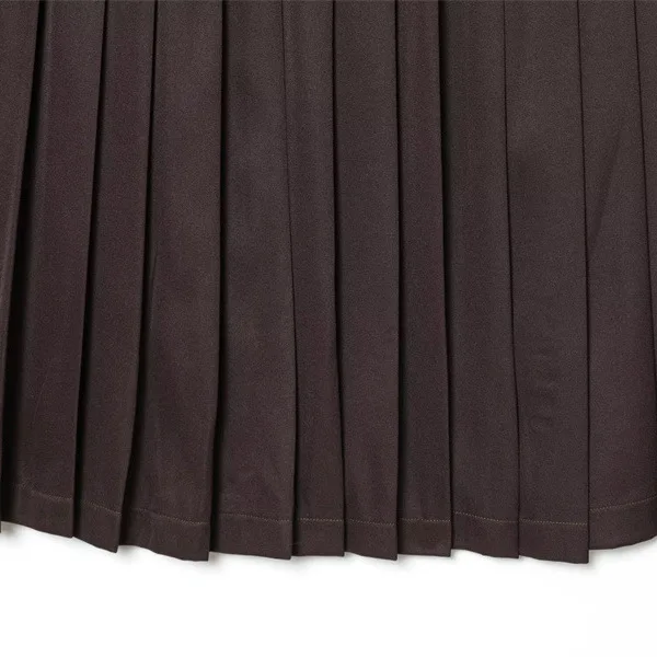 Długa spódnica w kształcie litery A, szerokie plisy, jednolity kolor, spódnica midi damska, codzienna, z włókna poliestrowego, z średnim stanem, europejski styl.