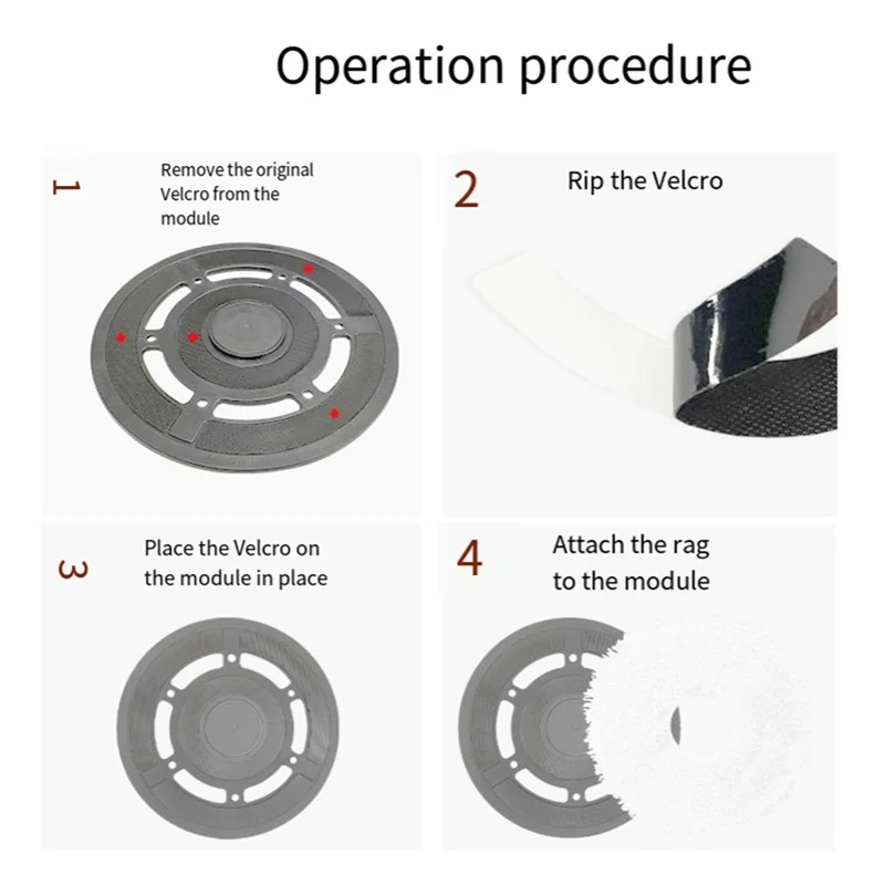 

ABRW-For Ecovacs Robot Vacuum Cleaner X1 OMNI/T10 OMNI Accessories Module Nylon Sticker