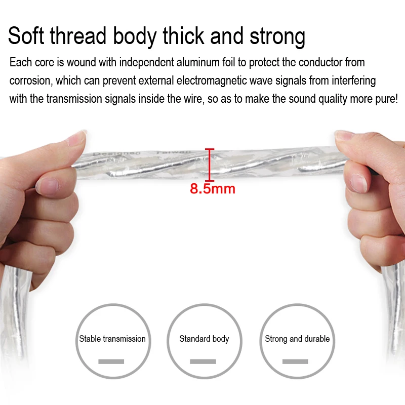 Lipton /LITON 2芯銀メッキダブルシールドオーディオ信号ライン スキャッターライン ダブルロータスライン パワーアンプケーブル