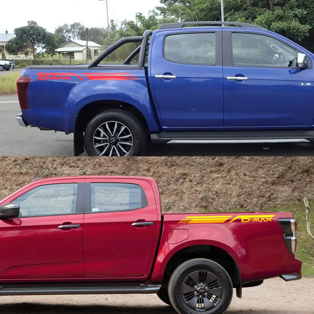 Décalcomanies latérales de coffre arrière pour Isuzu Dmax D Max, autocollants de voiture, vecdes camions, film vinyle, couvertures décoratives, accessoires de réglage automatique, 514 et plus