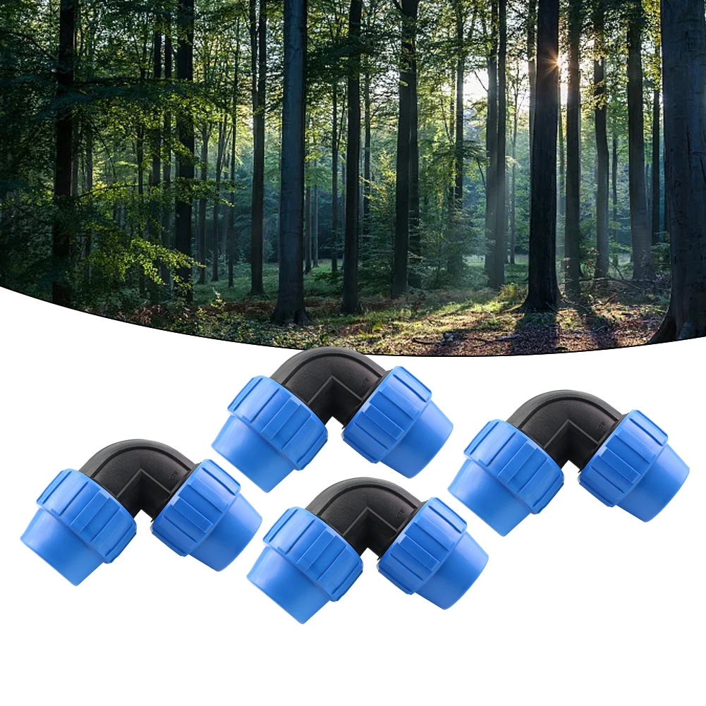 4pcs PVC PE Tube Elbow Connector 20/25/32mm Tee Elbow Reducing Quick Coupling Home Aquarium Water Supply Plumb Accessories