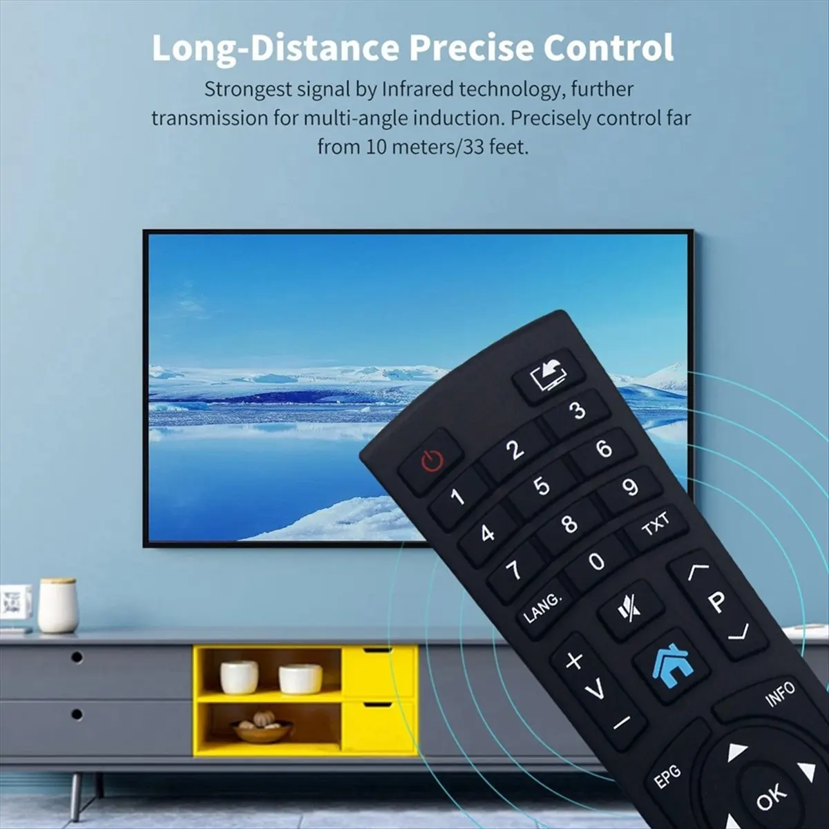(A03R) RC1823 Replace Remote Control for Medion Bush TV Remote Control