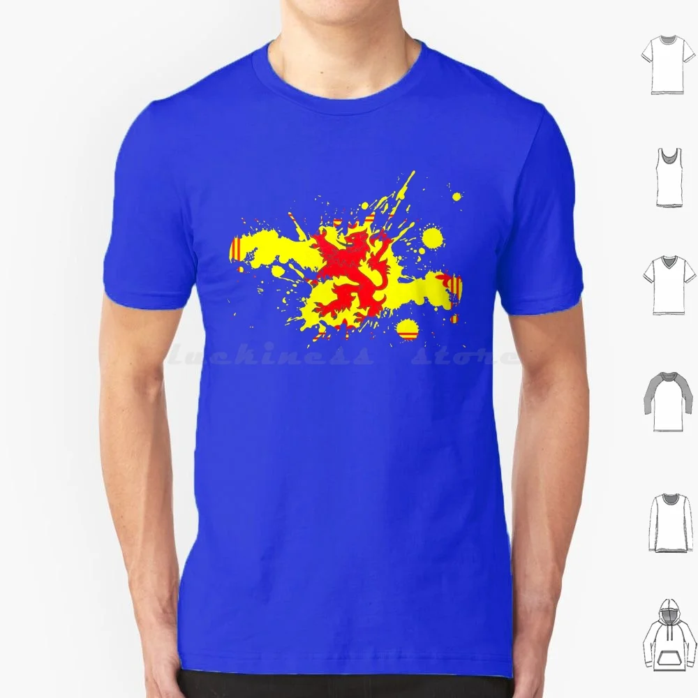 Scottish Flag / Scotland Flag Lion Rampant Variant T Shirt Cotton Men Women Diy Print Scotland Scottish Flag Lion Rampant Scots