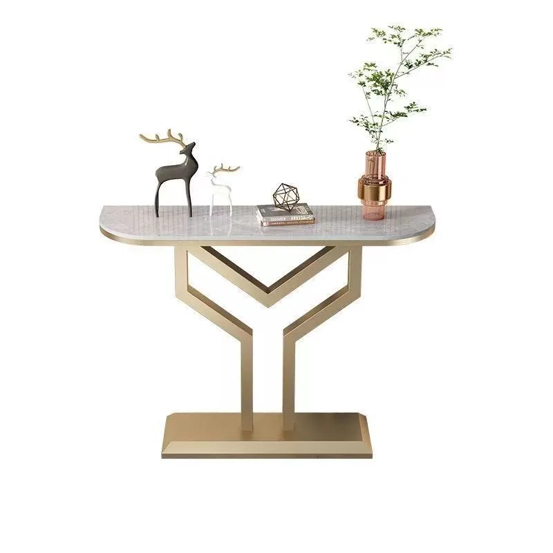 Creative slate entrance table against the wall, entrance table, hotel aisle decorative cabinet, modern light luxury