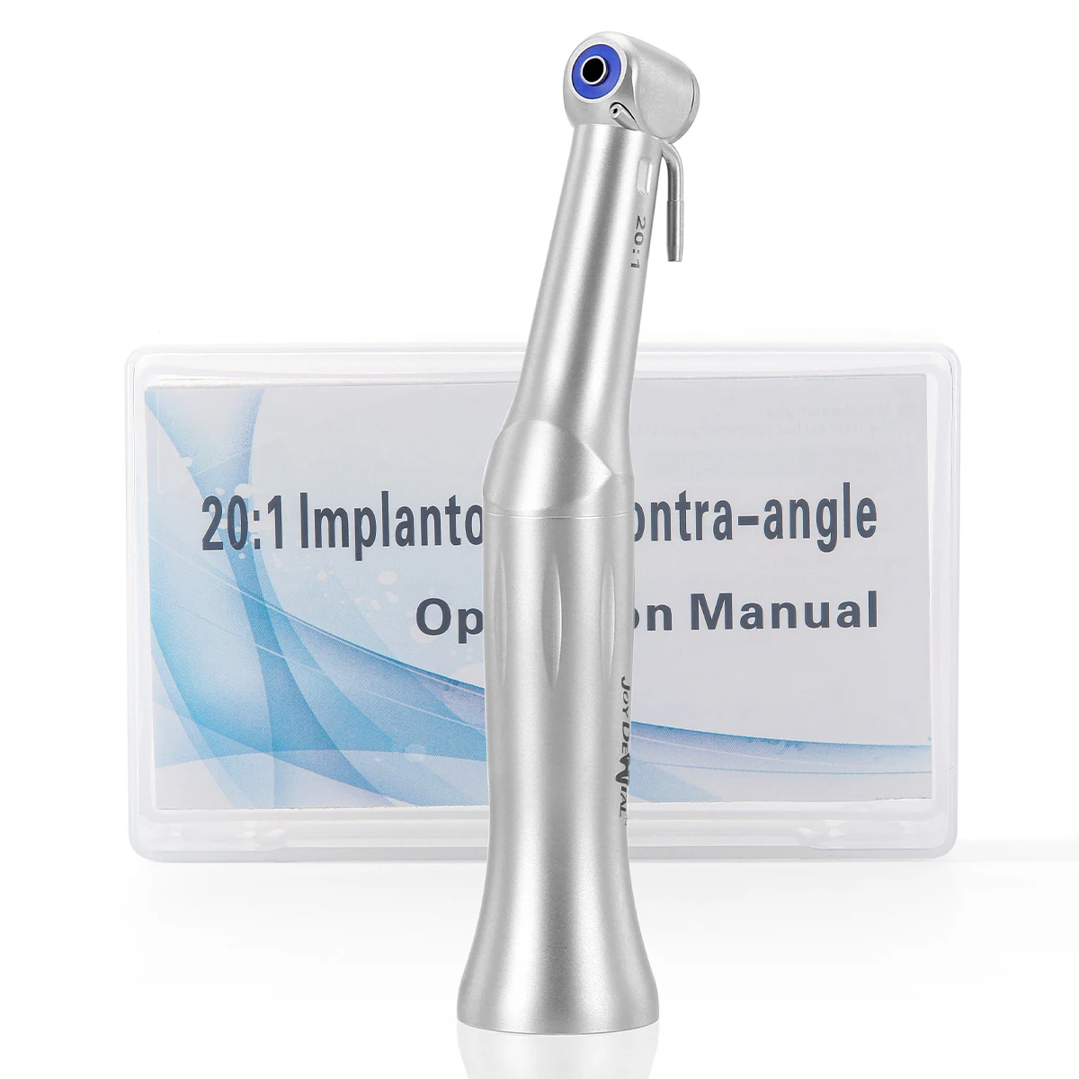 AZDENT Dental Implant Reduction 20:1 Low Speed Contra Angle Handpiece Button Type Chuck for Various E-type Motors