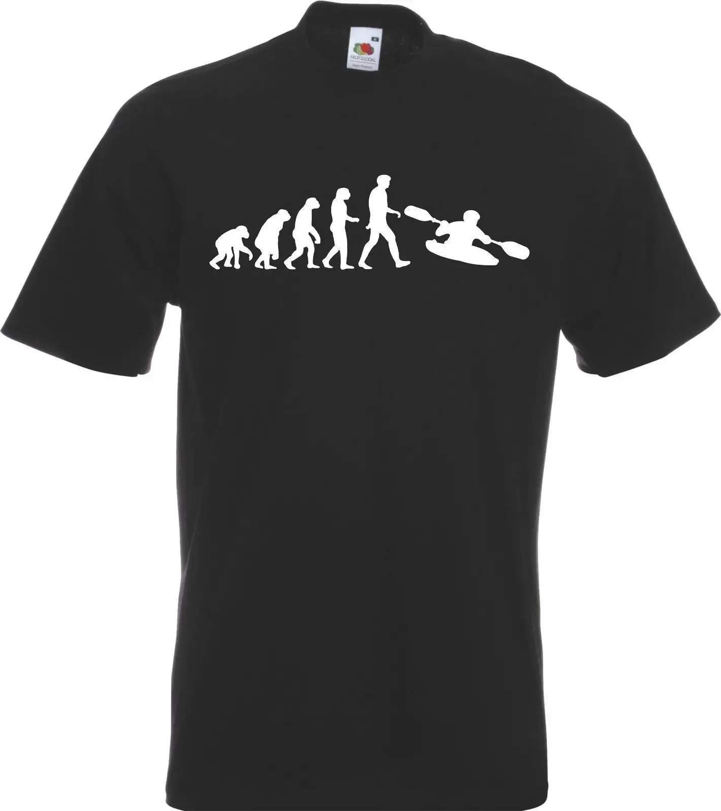 Hot sale Fashion Evolution of Kayak Man T-Shirt TShirt Canoe Kayaking Mens NEW All Szs Clrs Tee shirt