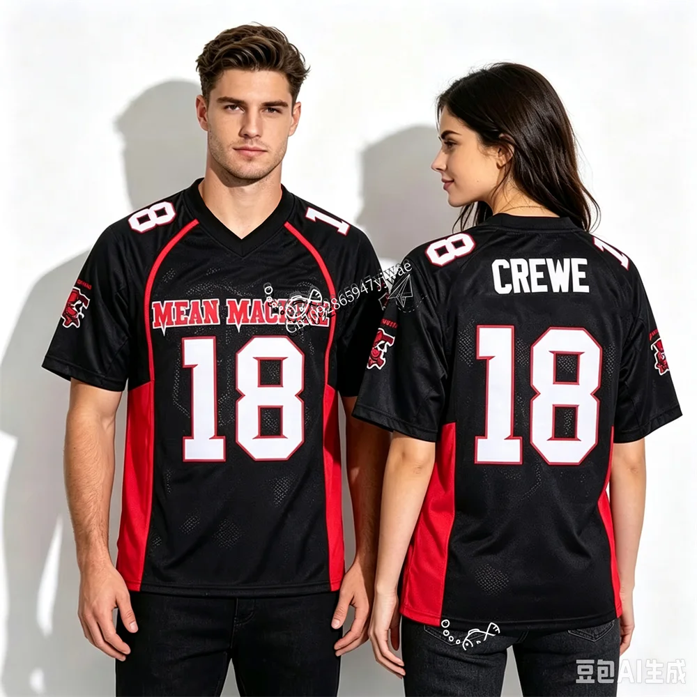 Men Machine The Longest Yard Rugby Jersey Paul Crew Earl Megget Joey Battle Tee Breathable Sportswear Summer Men Women T-Shirts