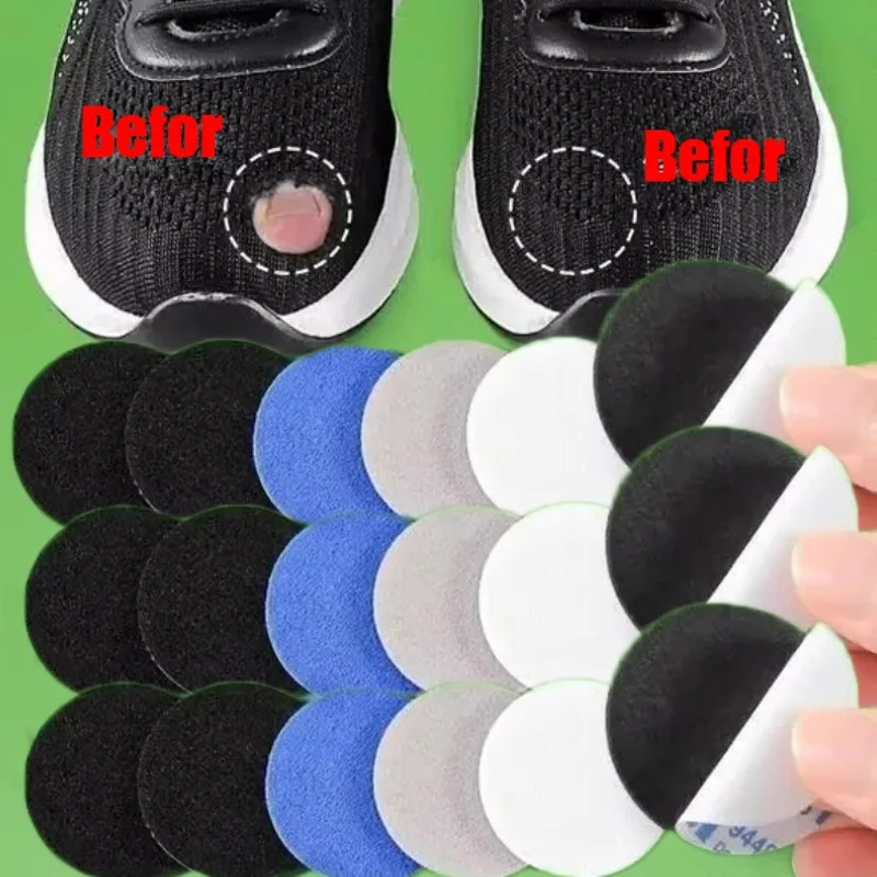 6pcs Sports Shoes Repair Stickers Suede Heel Protector Anti-Wear Repair Holes Self-adhesive Patches Insoles Pad Foot Care Insert
