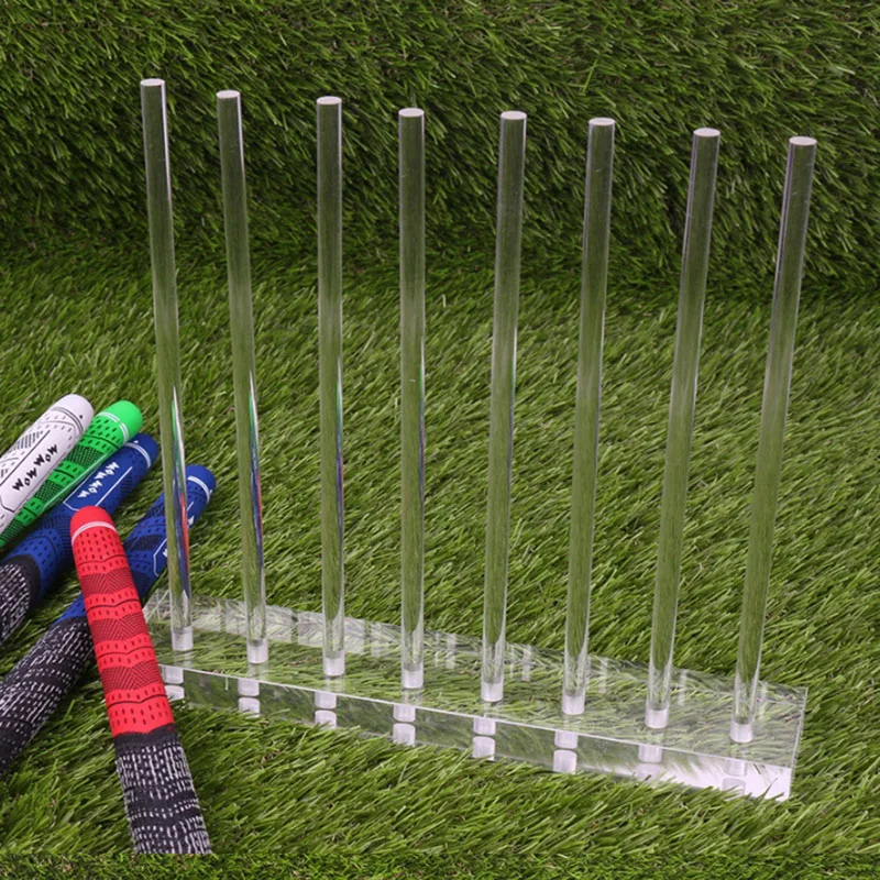 Transparent Acrylic Golf Grip Display Stand Holder for Golf Club Grips Clear Showcase Rack Accessories for Pro Shop Merchandiser